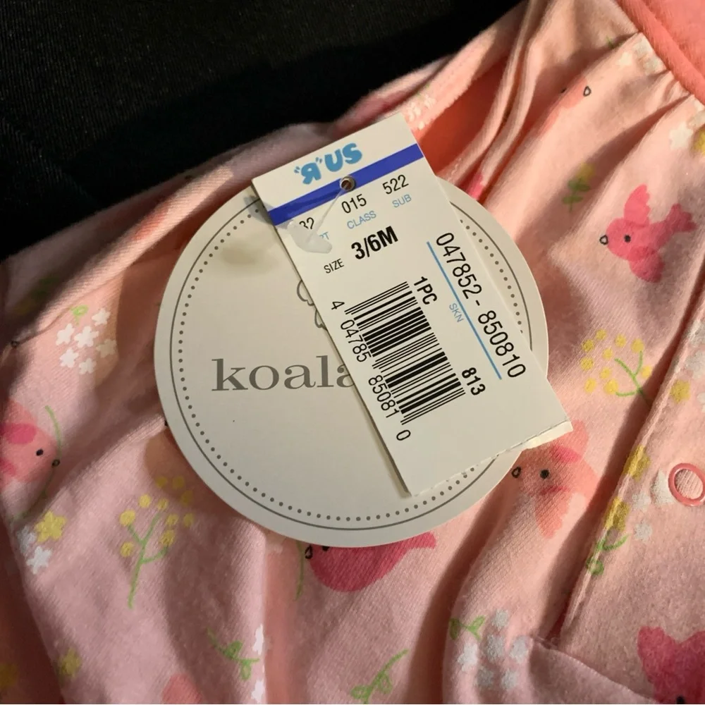 Koala Kids Peach Floral Diaper Cover
